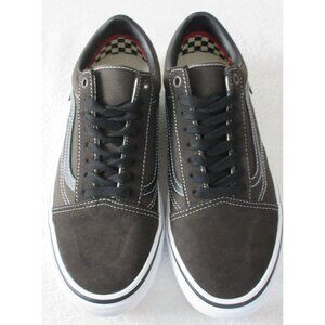 Vans Men's Skate Old Skool Chocolate Brown White Canvas Suede shoes Size 10 NIB